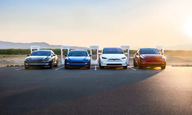 Tesla electric vehicles